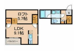 Garden Hills MATSUDOの間取り