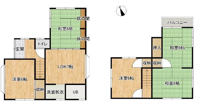 明石市大久保町西島　中古戸建の間取り|5DKです。