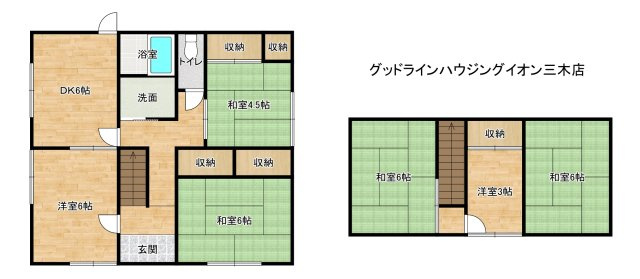 緑が丘3丁目貸家の間取り