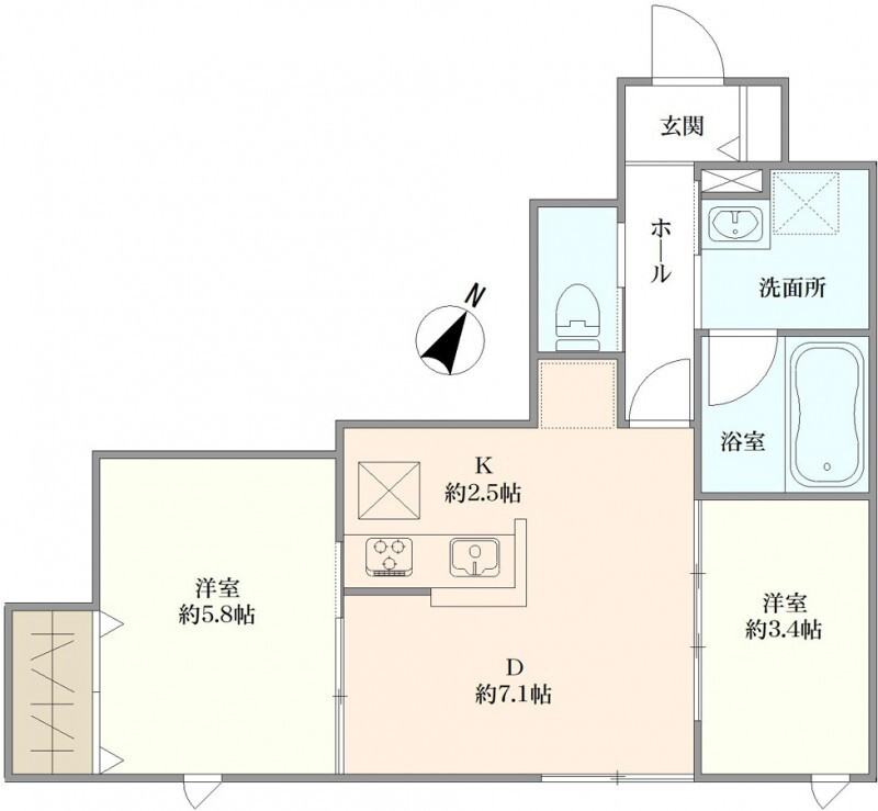 ポルク上河原の間取り