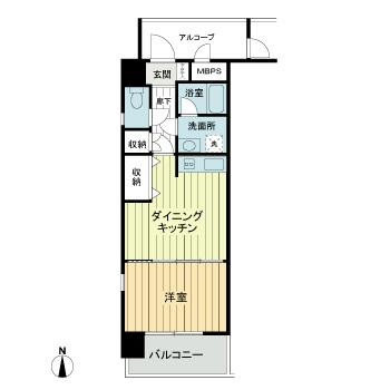 ライオンズマンション岡山医大南の間取り