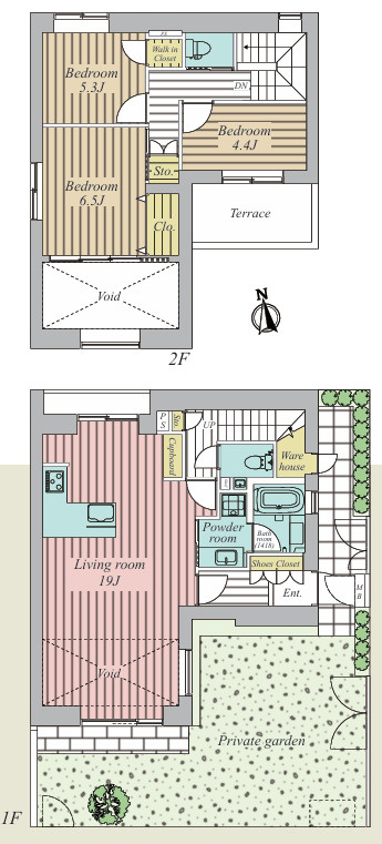 Tomihisa Cross Pent Terrace