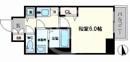 ファステート大阪ドームシティの間取り|ファステート大阪ドームシティ　開放感のある間取り