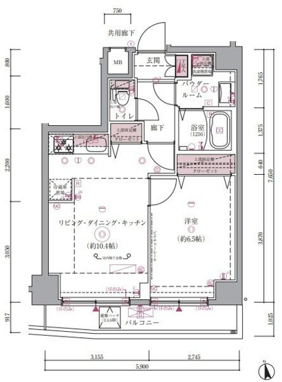 【間取り】 | ARCOBALENO　MUSASHIKOYAMA