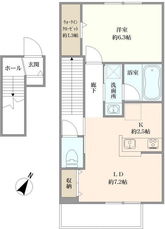 ポルク上河原の間取り
