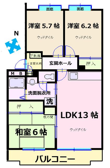 ニューパティオ鵠沼の間取り