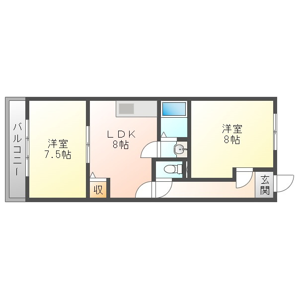 アルトピノ花川の間取り
