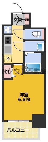 【間取り】 | プレサンス大曽根駅前ファースト | 間取りです。