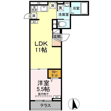 セレスティア東向島の間取り