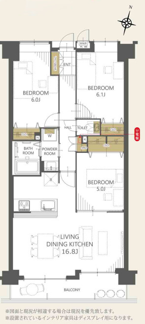 アイディーコート川越南　中古マンション　2階の間取り