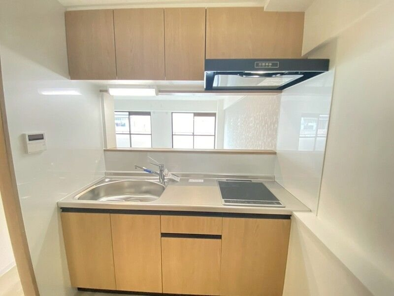 芦屋市清水町の賃貸マンションのキッチン