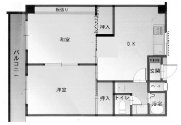 神戸市東灘区北青木３丁目の賃貸マンションの間取り