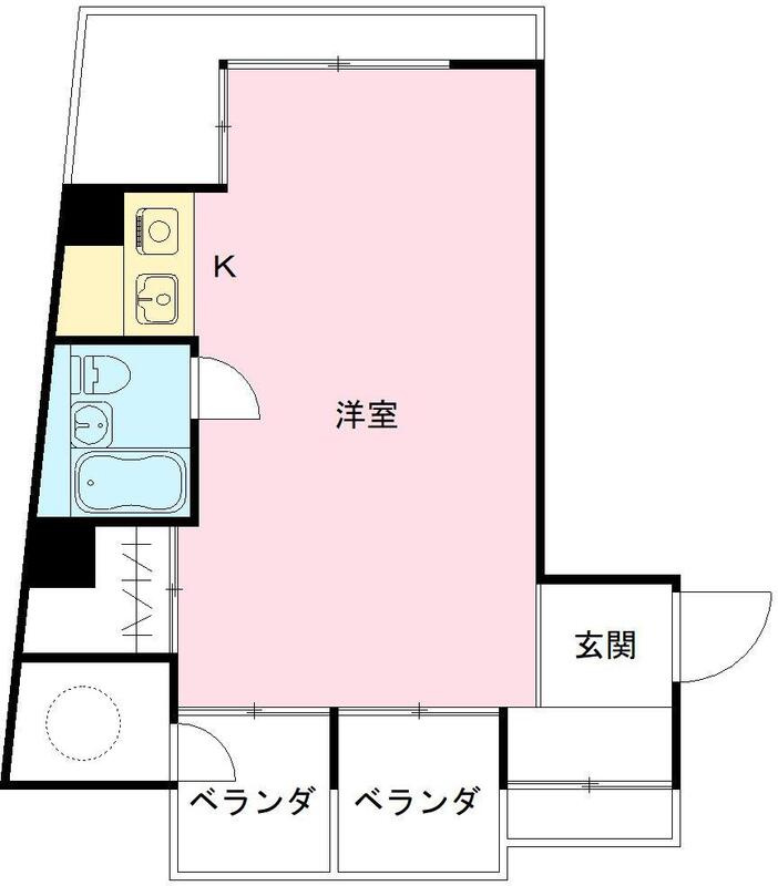 神戸市中央区元町通４丁目の賃貸マンションの間取り
