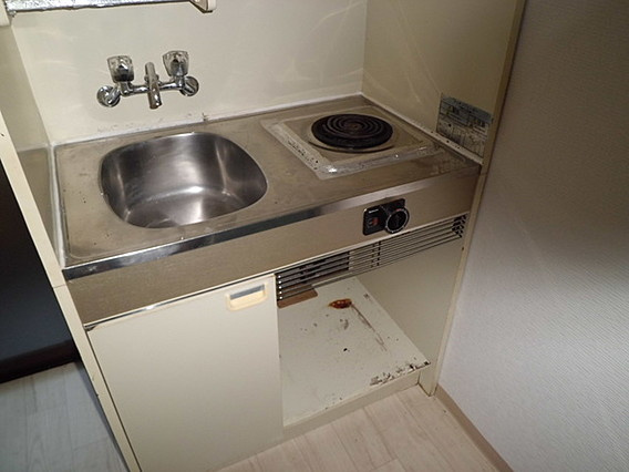 神戸市灘区篠原台の賃貸マンションのキッチン