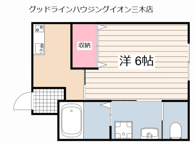 SUN　MARE三木本町の間取り