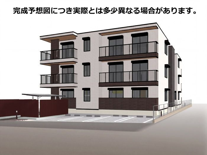 (仮称)D-ROOM長泉町桜提分譲賃貸PJの外観|参考パース