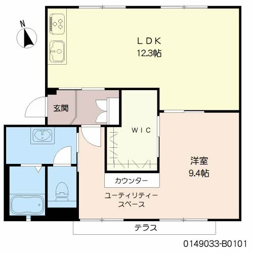 レ・シャルマントメゾン B棟の間取り|使い勝手の良い間取りです♪