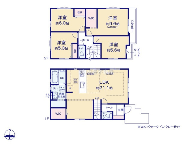 《仲介手数料無料》小金井市緑町３丁目2-28新築一戸建てケイアイグレイスの間取り