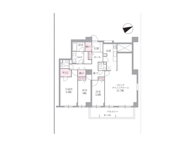 【間取り】 | エステ・スクエア成瀬壱番館 | 3SLDKは、サービスルーム、3つの居室、リビングダイニングキッチンを備えた間取り。収納や趣味のスペースを確保しつつ、広々としたリビングで家族団らんを楽しめます。ファミリー層に非常に人気のある間取り。