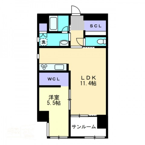 ハアラン内山下の間取り