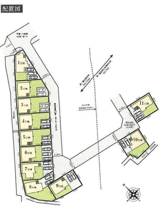 飯能市青木　全11棟　新築戸建　いろどりアイタウンの区画図