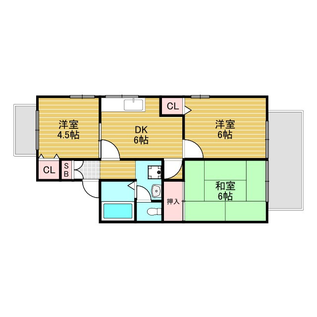 セジュール大桐の間取り