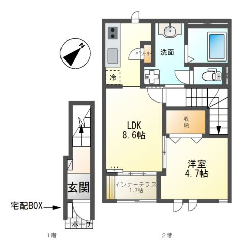 フォレストヴィラⅡの間取り