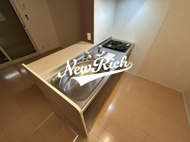 伊勢崎市三室町のアパートのキッチン