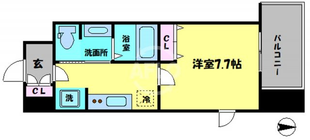 レジュールアッシュ南堀江の間取り|レジールアッシュ南堀江　間取り
