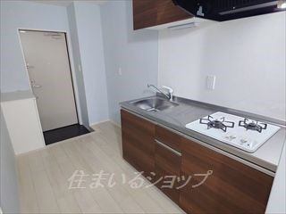 広島市安佐北区可部２丁目のアパートのキッチン