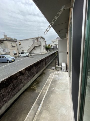ハピネスさくらのバルコニー|陽当たり良好なバルコニーです♪