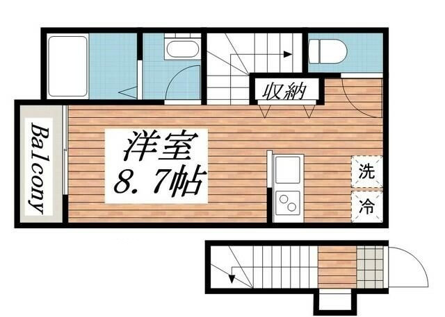 ＰＡＲＫ　ＴＥＲＲＡＣＥ　新松戸Ⅰの間取り|間取りです。