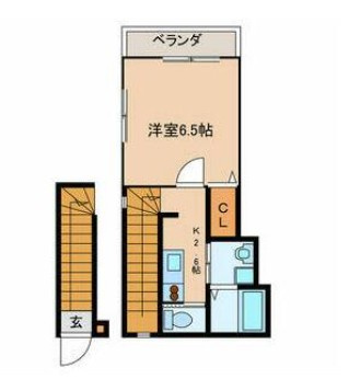 ヴィラージュＫの間取り|間取りです。