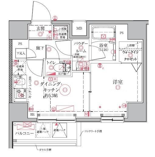 クレイシア門前仲町ザ・レジデンスの間取り|間取りです。