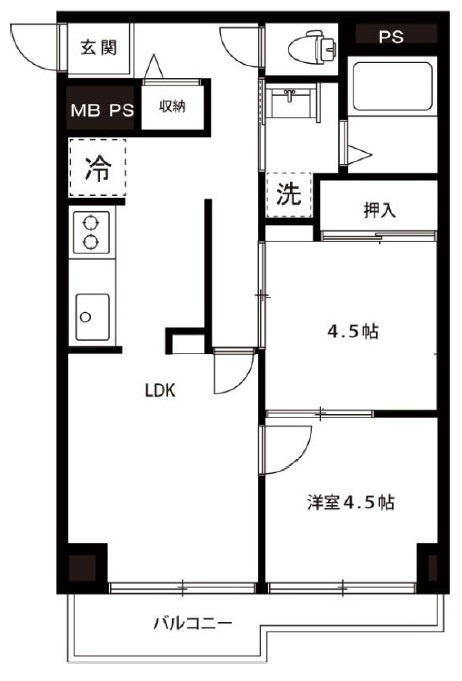 メイツ大井町の間取り|間取りです。