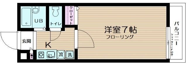アンビシャス２の間取り|間取りです。