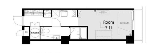 ライオンズマンション八丁堀の間取り|間取りです。