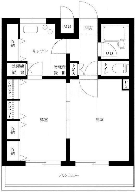 ルーブル新宿西落合Ⅱ の間取り|間取りです。