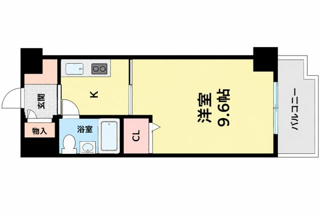【間取り】 | シティアリーナ阿波座西