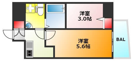 セレニテ上町台の間取り