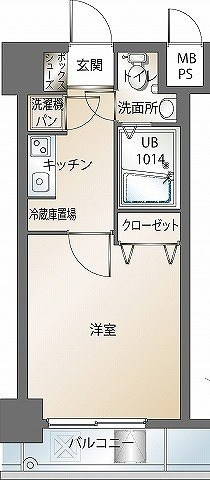 エンクレスト博多駅前の間取り