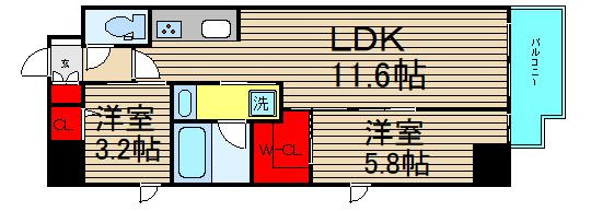 スプランディッド堀江の間取り