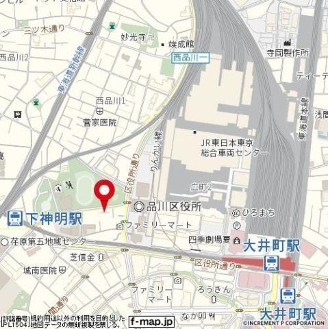 ルーブル大井町の地図