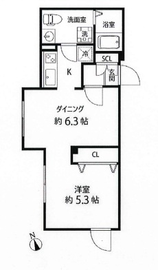 Branche神楽坂の間取り