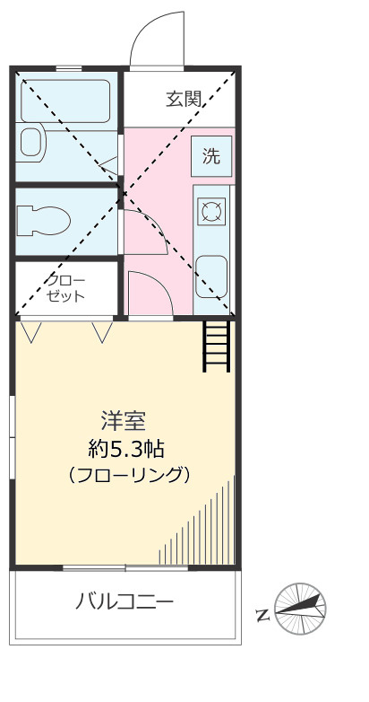 シュロスハイム東白楽の間取り