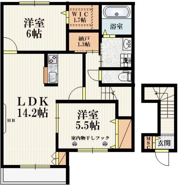 メゾン　オリヴィエの間取り