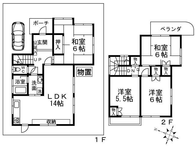 【間取り】 | 真上町６丁目戸建