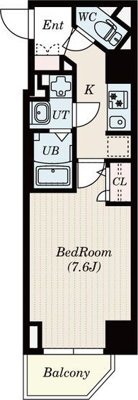 S-RESIDENCE名駅の間取り