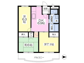 3部屋独立式マンション
