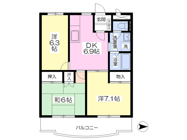 3部屋独立式マンション